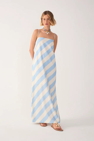 Ocean Stripe Maxi Dress