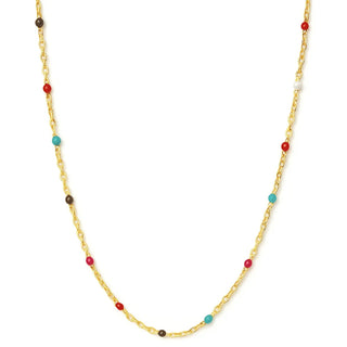 Gwen Colorful Dainty Enamel Beaded Necklace
