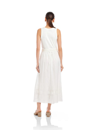 Seline Contrast Midi Dress