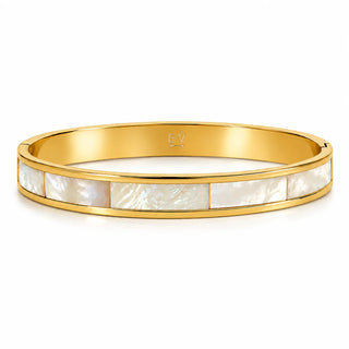 Estelle Mother of Pearl Bangle Bracelet