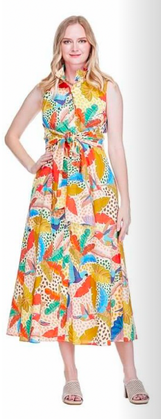 Back Wrap Midi Dress