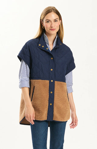 Cassidy Quilted Shearling Vest