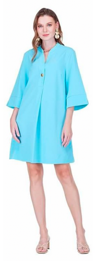 Button Pleated Dress
