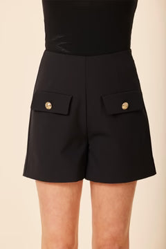 Gold Button Pocket Short