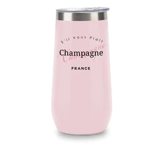 Insulated Champagne Tumbler Pink