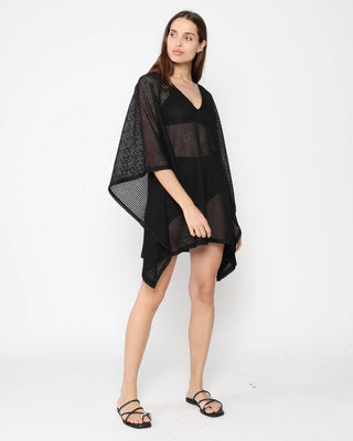 Fishnet Caftan Short