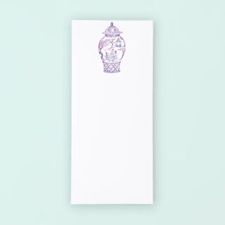 Purple Mahjong Ginger Jar List Pad